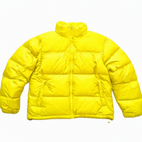 Veste matelassée d'hiver décontractée en polyester grande taille pour hommes et femmes, col montant, fermeture éclair, séchage rapide, respirante, couleur unie