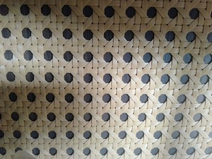 Rattan webbing rustic Close weave mesh roll for vintage furniture made in Vietnam with rattan pole handle for decoration - Product Image 4