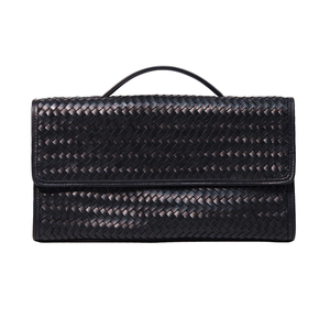 กระเป๋าคลัทช์หนังแท้ 100% ทอมือระดับพรีเมียม ดีไซน์ทรงแข็งแรง พร้อมหูหิ้วด้านบนสุดหรู เหมาะสำหรับแบรนด์หรู - Product Image 1