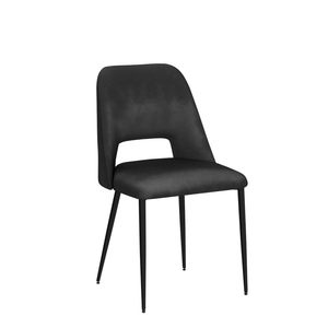 Silla de Comedor de Lujo de Estilo Contemporáneo con Respaldo, Asiento de Tela y Metal para Muebles de Hotel, Restaurante y Cafetería - Product Image 3
