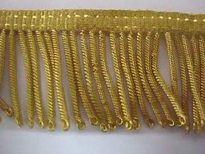 Flecos de Borlas de Hilo Metálico Dorado Personalizados para Disfraces Históricos, Flecos Metálicos Hechos a Mano, Flecos de Hilo Metálico Dorado - Product Image 4
