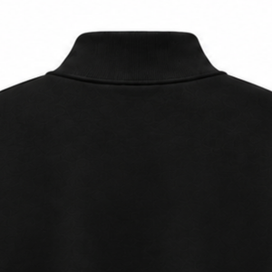 Sudadera Negra Oversize con Cuello Alto, Unisex, de Tejido Grueso, Manga Larga, Estilo Casual Urbano, Ajuste Holgado, Estampado Personalizado, Invierno - Product Image 4