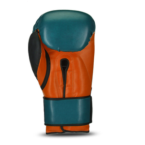 Guantes de kickboxing 100% cuero, modelo deportivo, con logo de marca personalizado, guantes de boxeo de cuero ligeros, en venta. - Product Image 5