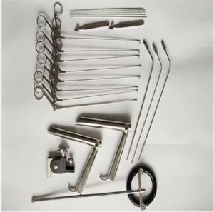 Set de Laringoscopio Médico con Pedestal, Instrumentos para Microcirugía Laríngea, Kit de Herramientas Quirúrgicas Ortopédicas, Manual, Reutilizable, Alemán - Product Image 2