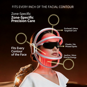 Portable LED <b>Red</b> <b>Light</b> <b>Therapy</b> Face Collagen Mask Dark Spots Remover 7 Color <b>Light</b> <b>Therapy</b> for Face & Skin Care - Product Image 6