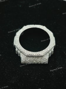 VVS Moissanite Iced Out <b>Watch</b> <b>Case</b> Custom Round Bezel For GA2100 Fully Diamond Luxury Sport Men <b>Watch</b> - Product Image 5