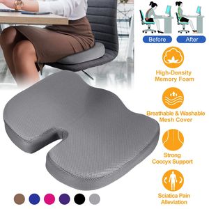 Coussin orthopédique en mousse à mémoire de forme pour le coccyx, soutien de la hanche et du coccyx, pour chaise de bureau et siège de voiture - Product Image 1