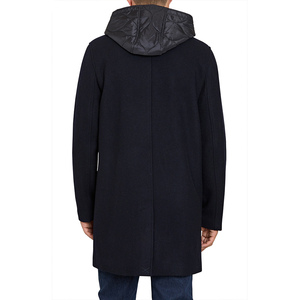 <b>Men's</b> Long Wool Blend Mandarin Collar <b>Double</b> <b>Breasted</b> Warm Winter Coat Anti Wrinkle Anti Shrink Fashion Outerwear - Product Image 5