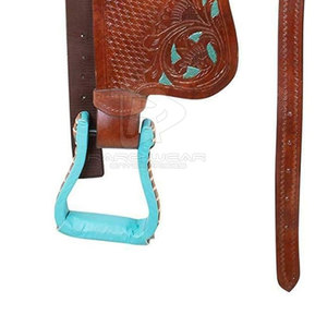 Silla de Montar Occidental de Cuero Hecha a Mano, Asiento de Cuero Suave, Costuras Duraderas, Opciones de Diseño Personalizado - Product Image 5