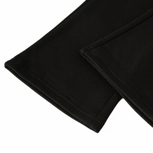 Pantalones Deportivos Negros para Hombre, Corte Acampanado, Cintura Elástica con Cordón, Casuales, de Algodón, para Otoño, Ligeros, Transpirables y Ecológicos - Product Image 6