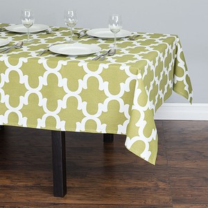 100% Cotton Woven Solid Modern Home <b>Tablecloth</b>-Oilproof Waterproof Eco-Friendly Durable <b>Square</b> Shape - Product Image 1