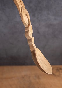 Cuillère à thé en bois artisanale, écologique, cuillère à café, à thé, à sucre, outil de cuisine naturel - Product Image 5