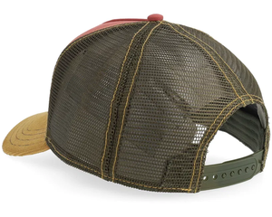 Casquette de camionneur en maille rouge personnalisée avec patch brodé, ajustable, 6 panneaux, décontractée, pour adultes, printemps-été - Product Image 3