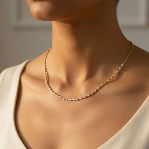 OBERON JEWELS - Collar con Diamante Cultivado en Laboratorio de 1.90CTW, Chapado en Oro de 9K, Color E, Engastado en Puntas, Certificado IGI, Joyería de Lujo para Mujer - Product Image 6
