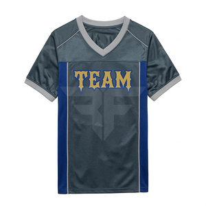 Custom Summer Football Shirts Cropped Mesh Unique <b>Patch</b> Embroidery Design Team Retro American Jersey - Product Image 1