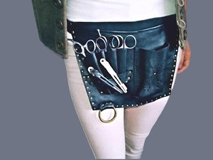 Artisan Leather Barber Scissor Holster Professional Hairdressing <b>Pouch</b> Bag Salon Stylist Shear Tool Holder LBSH-0006 - Product Image 3