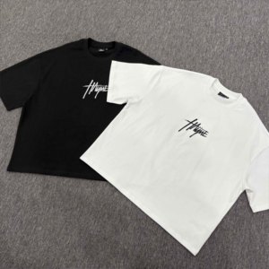 Custom Embroidered Knitted Breathable Cotton O Neck Short Sleeve Heavyweight Oversized Men's Casual Streetwear T-<b>Shirt</b> ODM - Product Image 1