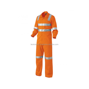 Overol de Seguridad Reflectante Fluorescente Naranja, Resistente al Fuego, Tejido Nomex IIIA TC Twill, Manga Corta, Transpirable - Product Image 5