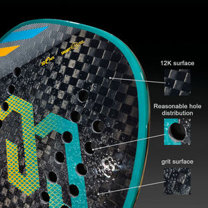 ไม้พายคาร์บอนไฟเบอร์น้ำหนักเบา ไม้พายแพเดิลระดับมืออาชีพ แกน EVA ไม้เทนนิสแพเดิลแบบกำหนดเอง พร้อมโลโก้ระดับมืออาชีพ - Product Image 6