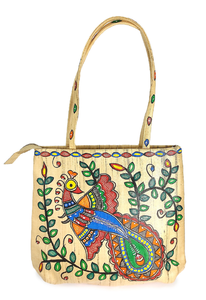 Bolsa de Mano de Algodón Acolchado con Estampado de Bloques, Bolso de Hombro Reutilizable de Gran Capacidad para Actividades Promocionales - Product Image 2