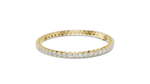Opulent Mossanite Diamond Colección de pulseras de 14K Acabado exquisito en oro blanco amarillo rosa y precio de plata - Product Image 3