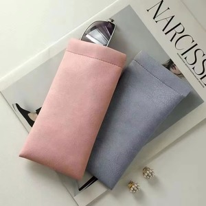 Premium Handcrafted Leather <b>Glasses</b> Sleeve Slim Protective Eyewear Pouch Genuine Cowhide Wholesale Supplier LGC-0052 - Product Image 5