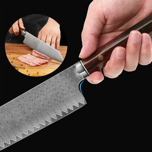 Cuchillos LEGACY BLADES Premium de Damasco, Cuchillo de Chef Hecho a Mano, Estilo Japonés Profesional, Cuchillo de Cocina con Mango de Madera, Venta al Por Mayor OEM - Product Image 3