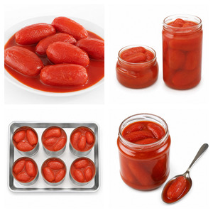 Tomates pelados en jugo de tomate en lata de 20oz, los más vendidos, hechos en Vietnam, precio mayorista estándar internacional. - Product Image 5
