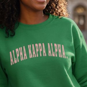 Sweat-shirt graphique vert style Letterman en molleton de coton, col rond, manches longues, décontracté, style universitaire, haut tendance pour femme, streetwear - Product Image 4
