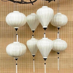Best selling handmade Hoi An silk lanterns traditional bamboo fabric lantern made in Vietnam - Product Image 1