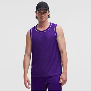 High Quality Mens Casual Workout Tank Top Breathable Knitted Sleeveless O-neck Solid Design Custom Logo Customizable Wholesale - Product Image 6