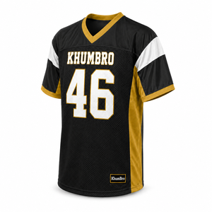 Maillot de football américain personnalisé sublimé Khumbro Team - Maillot sans manches pour homme, col en V, tissu respirant en polyester/coton, OEM Team - Product Image 1