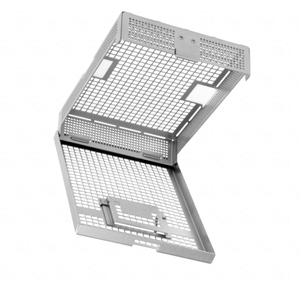 Plateau de stérilisation dentaire autoclavable avec couvercle 180x130x35mm Source d'alimentation manuelle CLIP Wash Dental Box - Product Image 3