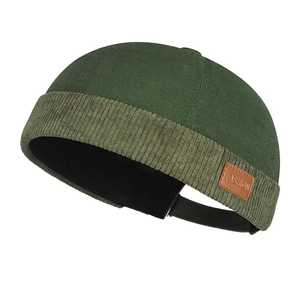 Custom Logo Unisex Solid Jacquard <b>Beanie</b> Hat 100% Cotton Breathable <b>Waterproof</b> Computer Knitted Casual Winter Outdoor Adult Size - Product Image 4