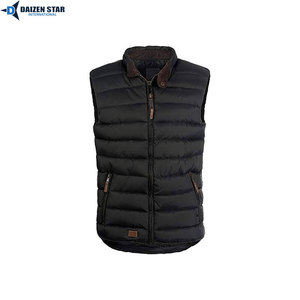 Chaleco Térmico Acolchado para Hombre con Bloques de Color, Cuello Alto, Cierre Frontal con Cremallera, Cortavientos, Ropa Exterior Informal de Invierno - Product Image 5