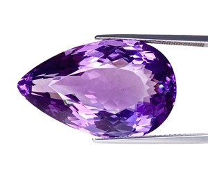 Pierres précieuses d'améthyste violette naturelle en forme de poire, provenant du Brésil, pour la création de bijoux. - Product Image 6