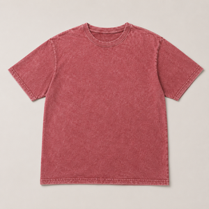 T-shirt Homme Col Rond Personnalisé 240 GSM, Lavage Vintage, Respirant, 100% Coton, Grammage Lourd, Coupe Oversize, Épaules Tombantes, Style Streetwear - Product Image 3