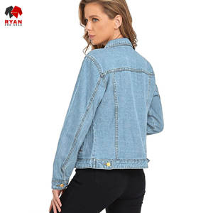 Chaqueta Vaquera Personalizada Ryan Pro Gear para Mujer, Tejido Transpirable y Cómodo con Cierre de Botones y Logotipo Personalizado - Product Image 1