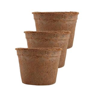 Pot de semis en fibre de coco naturelle - Contenant de culture biodégradable pour pépinière et horticulture |   Fibre de noix de coco naturelle - Product Image 3