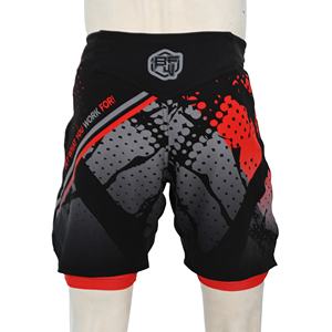 Custom Printing Sublimation High Street BJJ MMA Fight <b>Shorts</b> Built-in <b>Compression</b> Lining Quick Dry Eco-Friendly No-Gi - Product Image 3