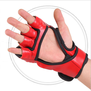 ถุงมือชกมวยหนังแท้ MMA สวมใส่สบาย ระบายอากาศได้ดี สไตล์มืออาชีพ - Product Image 5