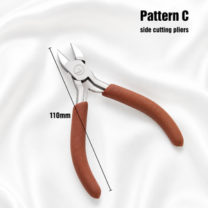 Mini Jewelry Making <b>Pliers</b> <b>Set</b> Brown Ergonomic Handles Precision Wire Wrapping Beading Tools for Jewelry Repair Craft DIY - Product Image 4