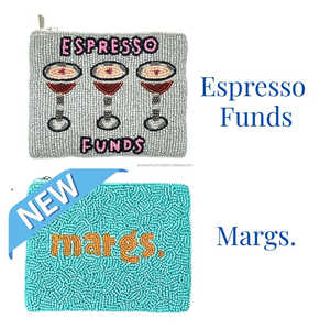 Veuve Funds Beaded Pouch Handmade Custom Embroidery Mini Clutch Coin <b>Purse</b> Unisex Zipper Closure Portable Party Gift Bag - Product Image 2