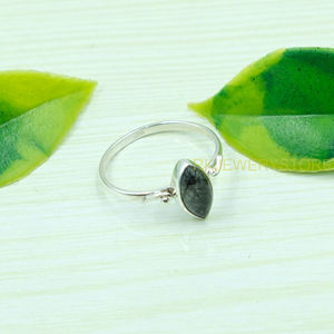 ควอตซ์สีดำรูทิเลเต็ด 925 แหวนเงินสเตอร์ลิงสำหรับผู้หญิงการออกแบบทำด้วยมือแหวนหมั้นงานแต่งงานสำหรับของขวัญวันเกิดคริสต์มาส - Product Image 5