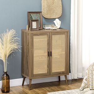 Credenza con Ante in Rattan Marrone - Product Image 2
