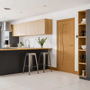 Puertas Minimalistas Modernas con Núcleo de Panal de Abeja, Madera Maciza MDF, Resistentes a la Humedad, con Acabado de PVC - Product Image 6