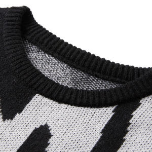 Suéter de Hombre de Alta Calidad y Bajo Precio, Cuello Redondo, Hombros Caídos, Tejido de Punto, Cachemir, Bordado Personalizado, Estilo Fraternidad - Product Image 2