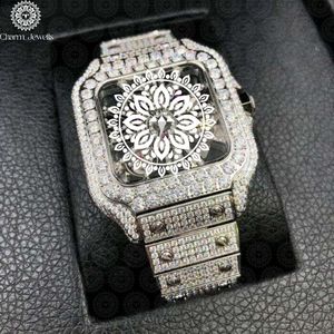 Reloj Charm Jewells de lujo de acero inoxidable, caja de 40mm, analógico, mecánico, para hombres y mujeres, moda Hip Hop, resistente al agua hasta 10 Bar, automático - Product Image 4