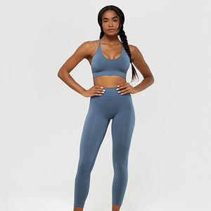 Leggings de Yoga Tejidos con Logotipo Personalizado, Cintura Media, Ajuste Delgado, Antibacterianos, de Secado Rápido, de Alta Calidad, para Entrenamiento en el Gimnasio para Mujer - Product Image 5