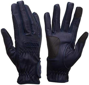 Vente flash - Gants d'équitation en cuir pour homme et femme avec grip en silicone, compatibles avec les écrans tactiles, pour l'entraînement sportif - Product Image 4